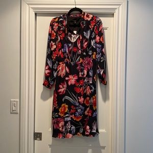 J crew long sleeve midi dress